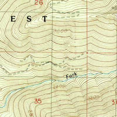United States Geological Survey Randle, WA (1989, 24000-Scale) digital map
