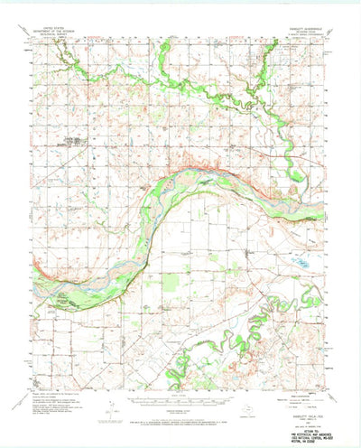 United States Geological Survey Randlett, OK-TX (1957, 62500-Scale) digital map