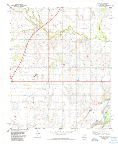 United States Geological Survey Randlett, OK-TX (1985, 24000-Scale) digital map