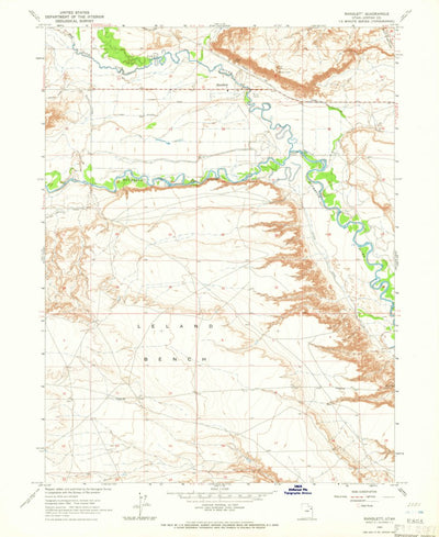 United States Geological Survey Randlett, UT (1964, 24000-Scale) digital map