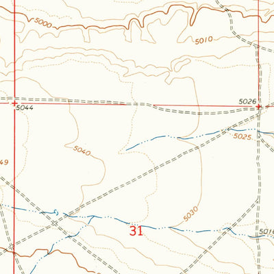 United States Geological Survey Randlett, UT (1964, 24000-Scale) digital map