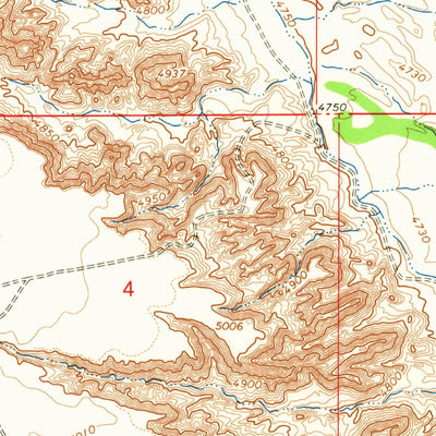 United States Geological Survey Randlett, UT (1964, 24000-Scale) digital map