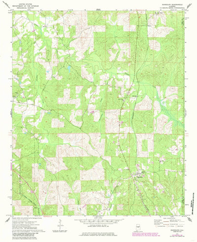 United States Geological Survey Randolph, AL (1971, 24000-Scale) digital map