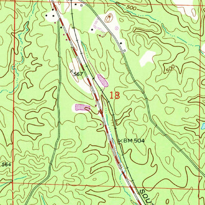 United States Geological Survey Randolph, AL (1971, 24000-Scale) digital map