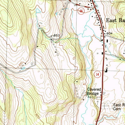 United States Geological Survey Randolph Center, VT (1981, 24000-Scale) digital map