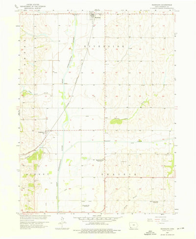 United States Geological Survey Randolph, IA (1957, 24000-Scale) digital map