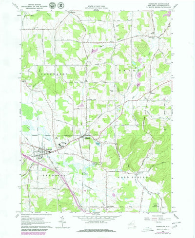 United States Geological Survey Randolph, NY (1962, 24000-Scale) digital map