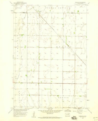 United States Geological Survey Randolph, SD (1958, 24000-Scale) digital map