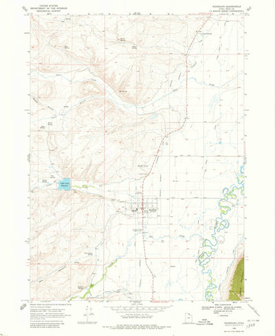 United States Geological Survey Randolph, UT (1968, 24000-Scale) digital map