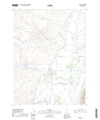 United States Geological Survey Randolph, UT (2023, 24000-Scale) digital map