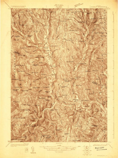 United States Geological Survey Randolph, VT (1924, 48000-Scale) digital map