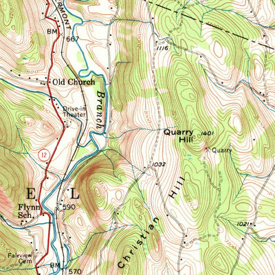 United States Geological Survey Randolph, VT (1957, 62500-Scale) digital map