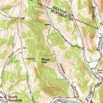 United States Geological Survey Randolph, VT (1957, 62500-Scale) digital map