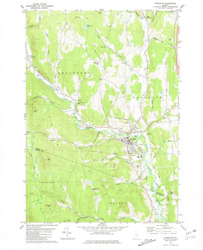 United States Geological Survey Randolph, VT (1981, 24000-Scale) digital map