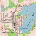 United States Geological Survey Random Lake, WI (1974, 24000-Scale) digital map