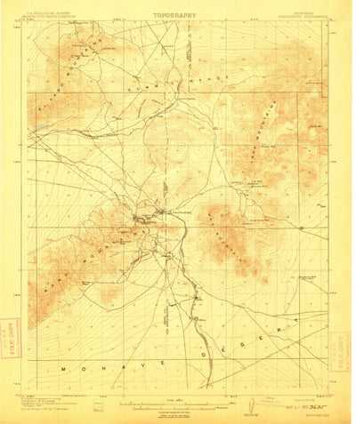 United States Geological Survey Randsburg, CA (1912, 62500-Scale) digital map