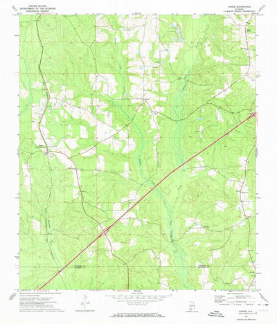 United States Geological Survey Range, AL (1971, 24000-Scale) digital map