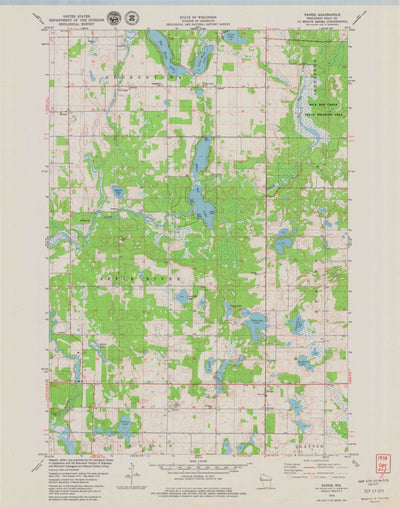 United States Geological Survey Range, WI (1978, 24000-Scale) digital map