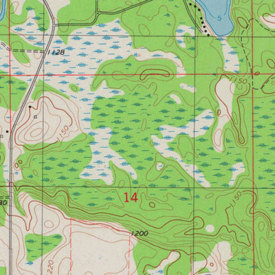 United States Geological Survey Range, WI (1978, 24000-Scale) digital map