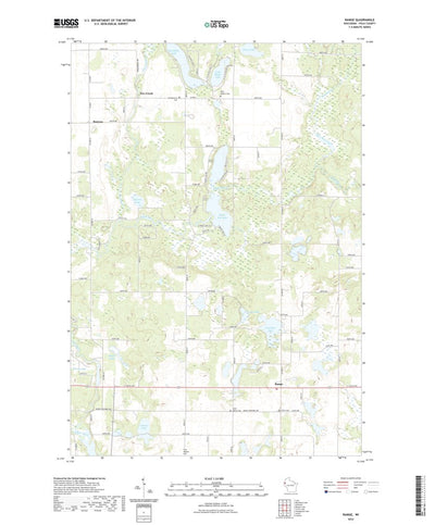 United States Geological Survey Range, WI (2022, 24000-Scale) digital map