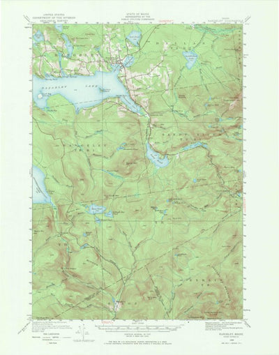United States Geological Survey Rangeley, ME (1949, 62500-Scale) digital map