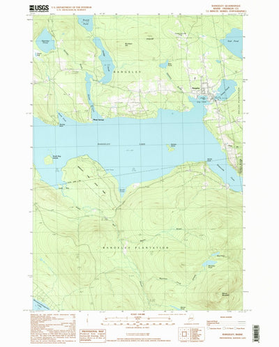 United States Geological Survey Rangeley, ME (1997, 24000-Scale) digital map