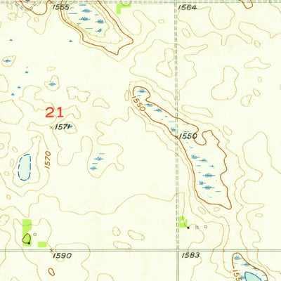 United States Geological Survey Rangeley, ND (1957, 24000-Scale) digital map