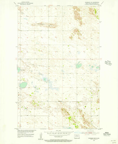 United States Geological Survey Rangeley NW, ND (1955, 24000-Scale) digital map