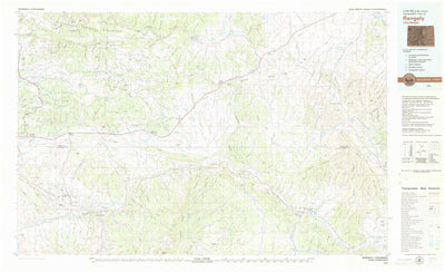 United States Geological Survey Rangely, CO (1979, 100000-Scale) digital map