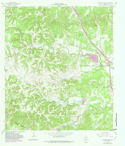 United States Geological Survey Ranger Creek, TX (1964, 24000-Scale) digital map