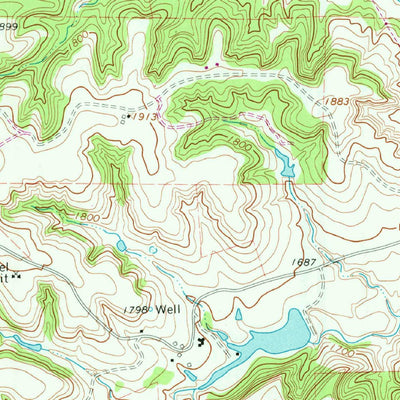 United States Geological Survey Ranger Creek, TX (1964, 24000-Scale) digital map