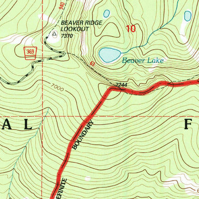United States Geological Survey Ranger Peak, ID-MT (1994, 24000-Scale) digital map
