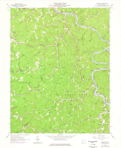 United States Geological Survey Ranger, WV (1962, 24000-Scale) digital map