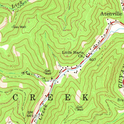 United States Geological Survey Ranger, WV (1962, 24000-Scale) digital map