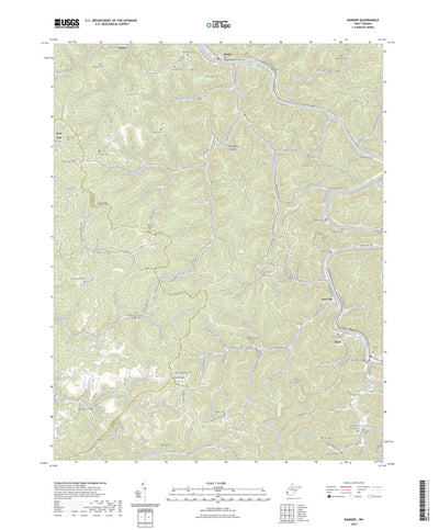 United States Geological Survey Ranger, WV (2023, 24000-Scale) digital map