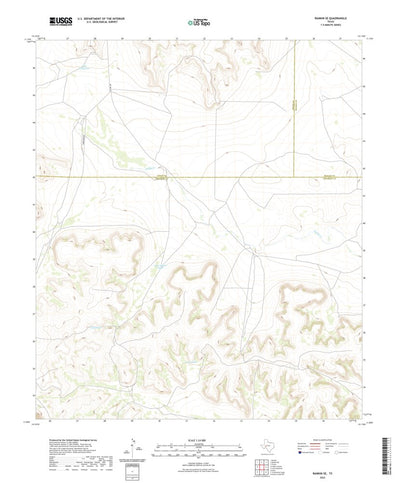United States Geological Survey Rankin SE, TX (2022, 24000-Scale) digital map