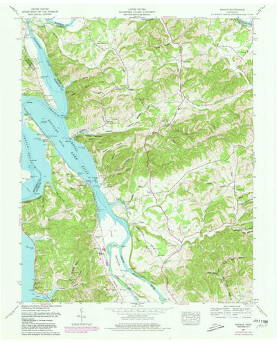 United States Geological Survey Rankin, TN (1961, 24000-Scale) digital map