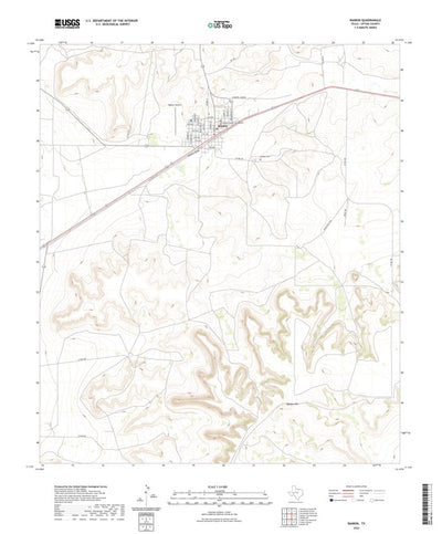 United States Geological Survey Rankin, TX (2022, 24000-Scale) digital map