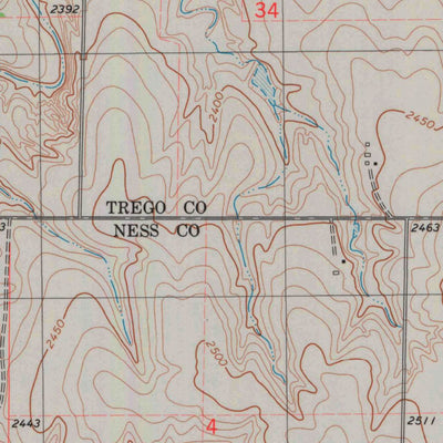 United States Geological Survey Ransom, KS (1980, 24000-Scale) digital map
