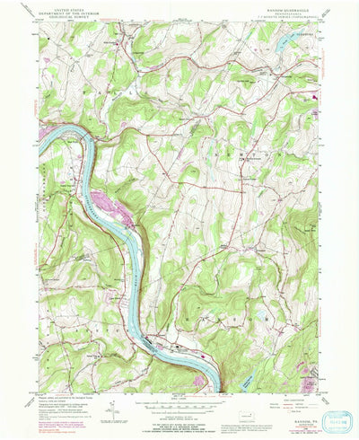 United States Geological Survey Ransom, PA (1946, 24000-Scale) digital map