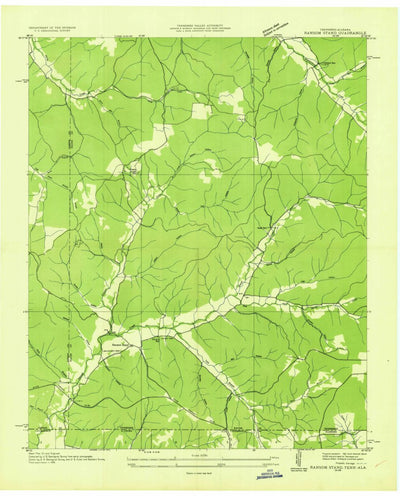 United States Geological Survey Ransom Stand, TN-AL (1936, 24000-Scale) digital map