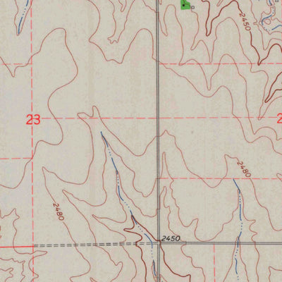 United States Geological Survey Ransom SW, KS (1966, 24000-Scale) digital map