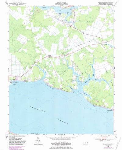 United States Geological Survey Ransomville, NC (1951, 24000-Scale) digital map