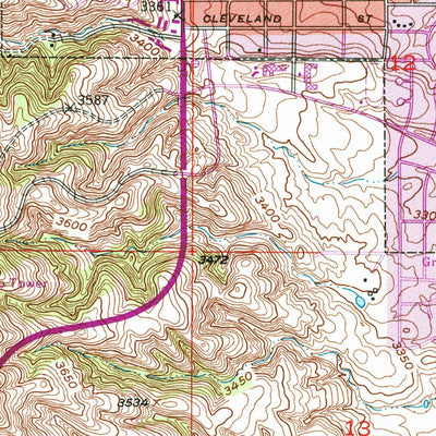 United States Geological Survey Rapid City East, SD (1953, 24000-Scale) digital map