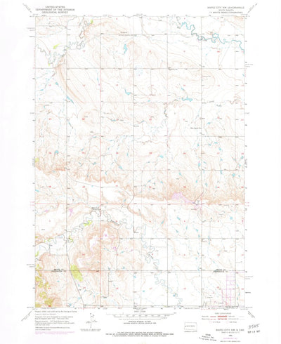 United States Geological Survey Rapid City NW, SD (1953, 24000-Scale) digital map