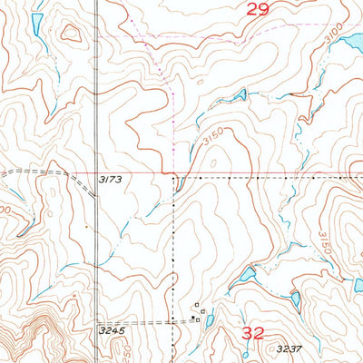 United States Geological Survey Rapid City NW, SD (1953, 24000-Scale) digital map