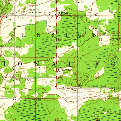 United States Geological Survey Rapid River, MI (1958, 62500-Scale) digital map