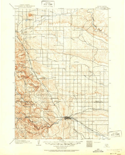 United States Geological Survey Rapid, SD (1898, 125000-Scale) digital map