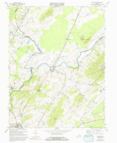 United States Geological Survey Rapidan, VA (1971, 24000-Scale) digital map