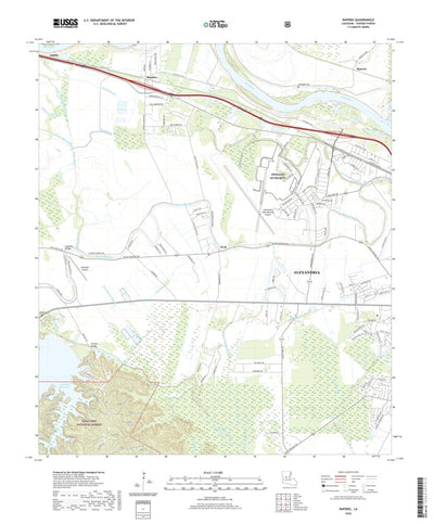 United States Geological Survey Rapides, LA (2020, 24000-Scale) digital map